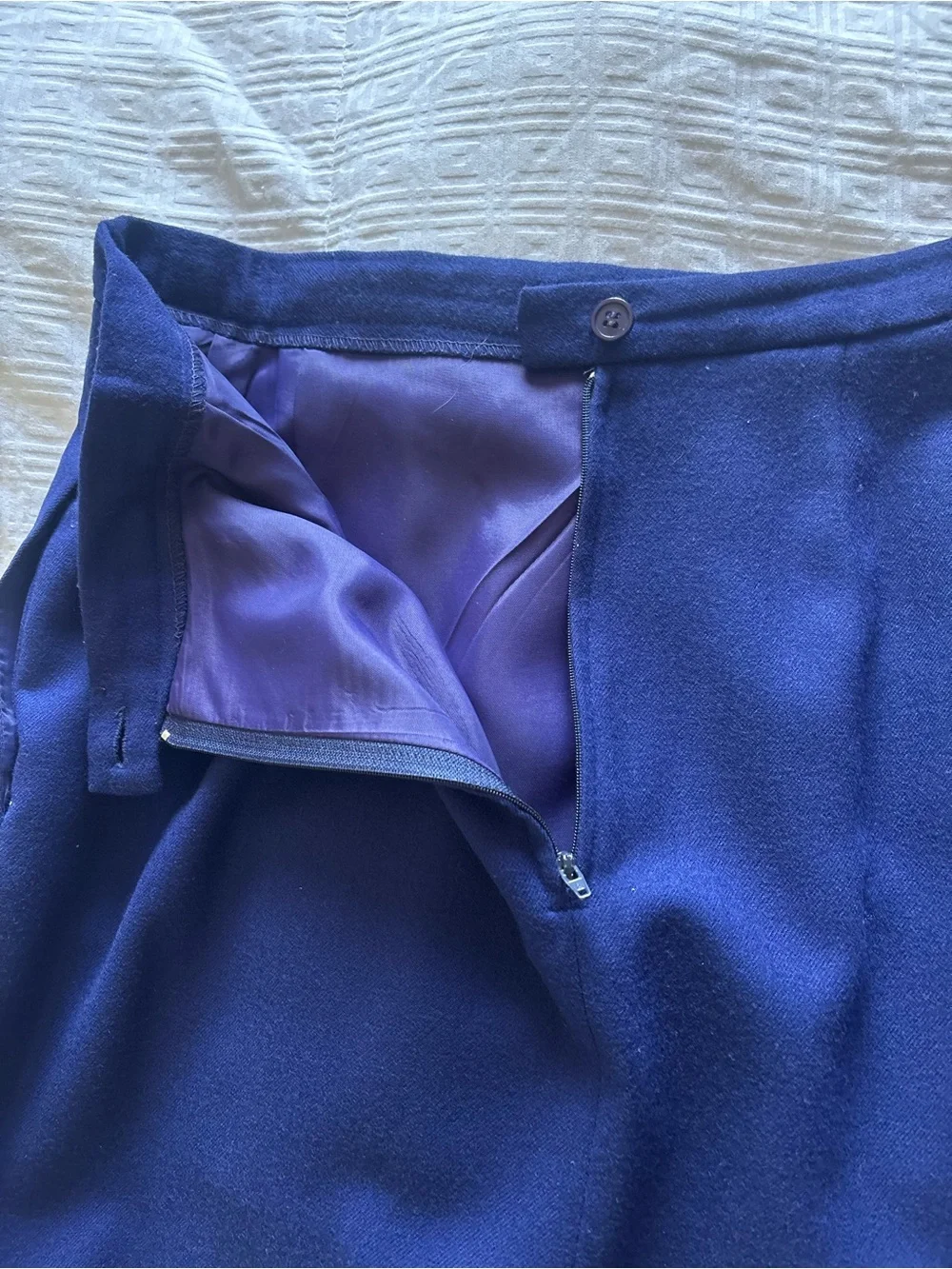 Dior Women's Double-Breasted Deep Blue Blazer skirt set “The Suit”